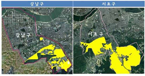 토지거래허가구역 재지정 지형도