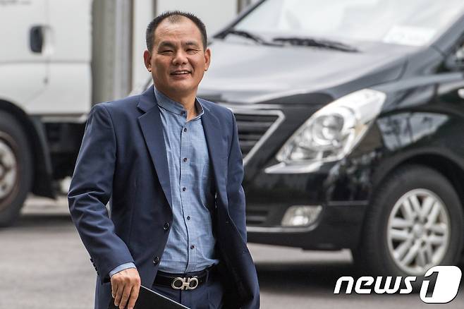 지난 대선기간 국민의당 공명선거추진단 수석부단장을 맡았던 김성호 전 국민의당 의원. 검찰은 김 의원과 공명선거추진단 부단장을 맡았던 김인원 변호사를  주중에 재소환하겠다고 10일 밝혔다. 2017.7.3/뉴스1 © News1 성동훈 기자
