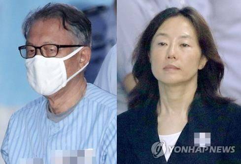 김기춘 전 대통령실장(왼쪽)과 조윤선 전 문화체육부장관 [연합뉴스 자료사진]