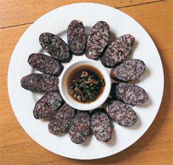 함경도식 찹쌀 순대.
