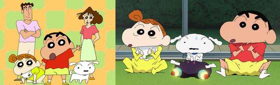 TV만화 시리즈 '짱구는 못말려' 짱구의 반려견 흰둥이. 말티즈, 포메라니안, 요크셔테리어의 추측이 있는 만큼 다양한 강아지의 모습이 보인다.(사진출처 구글)© News1