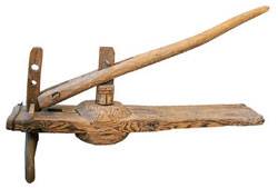 냉면 면발을 뽑을 때 썼던 전통 기구 ‘분창’.