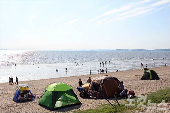 제부도 해수욕장 풍경 (사진=최선미 기자)