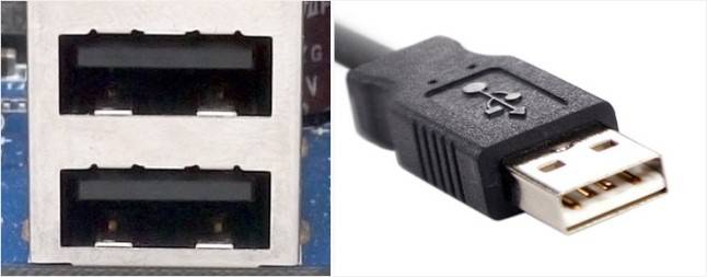 USB 포트와 커넥터