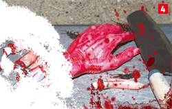 부엌에 놓인 음식(?) 재료들.