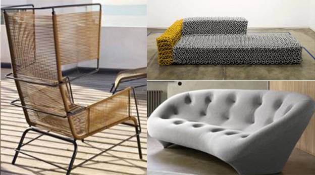 사우스케이프 오너스클럽의 의자 작품, (왼쪽부터 시계방향) 피프티, 익스텐션과 플럼