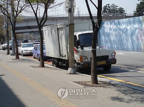 주차장 자전거 사고