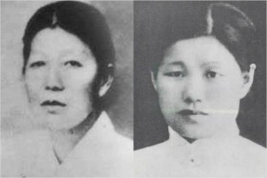 남자현 의사(왼쪽)와 이화림 의사