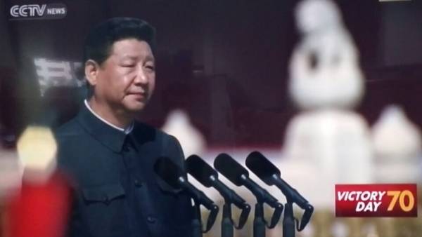 중국 열병식 [사진 중국 CCTV 캡처]