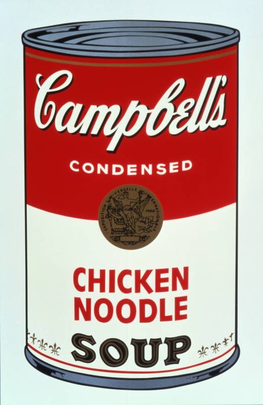 Campbell’s Soup I: Chicken Noodle, 1968 ⓒ2015 The Andy Warhol Foundation for the Visual Arts, Inc. Campbell’s Soup I: Chicken Noodle, 1968 ⓒ2015 The Andy Warhol Foundation for the Visual Arts, Inc.