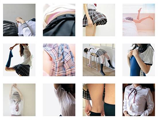 사진집 '스쿨걸 콤플렉스'에 실린 사진 일부.