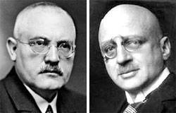 공기 중의 질소로 비료를 만드는 ‘하버-보슈’ 공정을 개발한 카를 보슈(왼쪽)와 프리츠 하버.