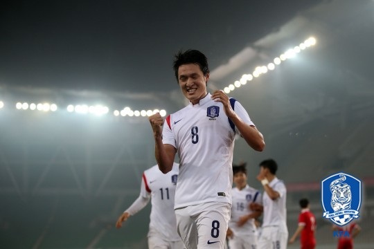 한국이 박용우의 선제골을 지키지 못하고 중국과 1-1로 비겼다. /사진=대한축구협회 제공
