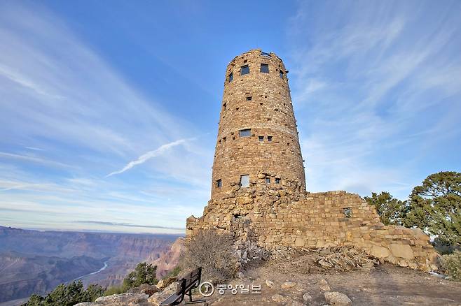 데저트 뷰 전망대. 일출과 일몰을 모두 볼 수 있는 명당이다.