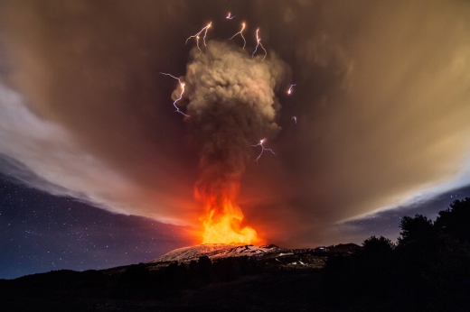 에트나 화산 폭발
