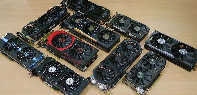 테스트한 최신 그래픽카드 10종