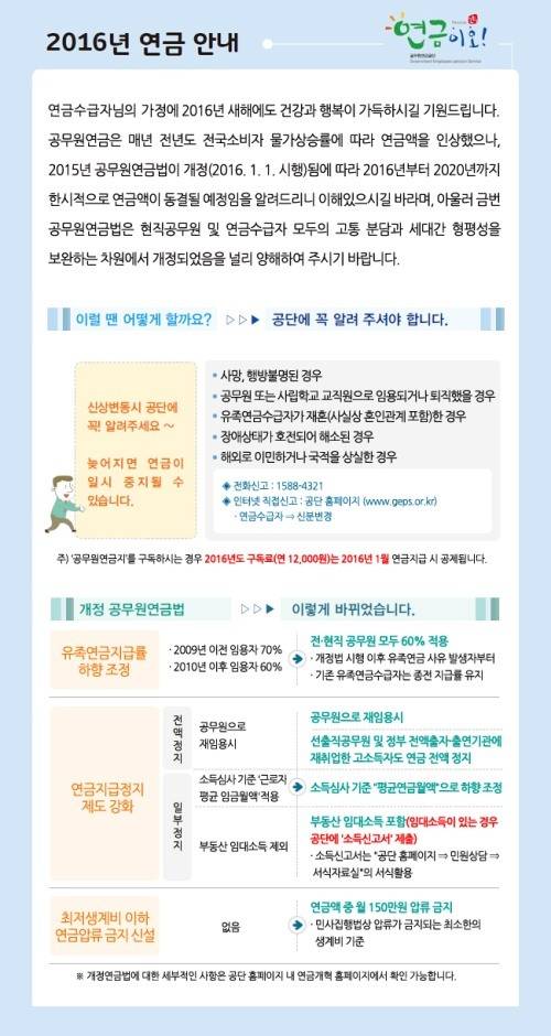 '공무원연금관리공단' 홈페이지 캡처