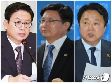 충북 청주시 상당구 총선 후보군. 새누리당 정우택 국회의원. 더불어민주당 김형근 전 충북도의회 의장, 한범덕 전 청주시장.(왼쪽부터).© News1 D.B
