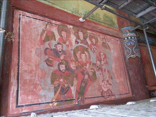 (진도=연합뉴스) 박성우 기자 = 전남 진도 쌍계사에서 국내 최초 서양화 기법 탱화가 다수 발견돼 학계의 관심을 모으고 있다.2016.1.22.<<진도군청 제공>>  3pedcrow@yna.co.kr  (끝)