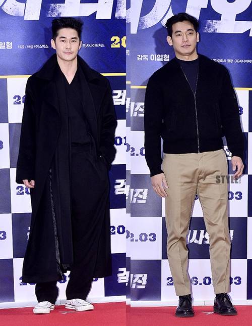 배정남(왼쪽), 정석원