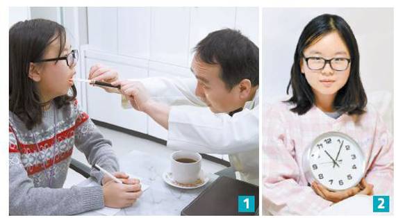 1 수면 중 코 고는 습관이있는지 확인하기 위해 편도선을 검사한 임예은양. 2 수면 시간은 오후 11시~오전 7시, 최소 8시간을 유지하는 것이 좋다.