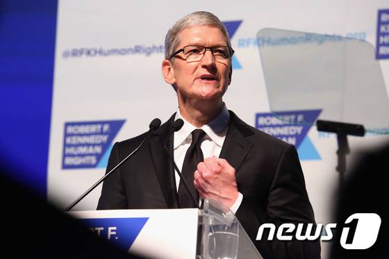 팀 쿡 애플 최고경영자(CEO). © AFP=뉴스1