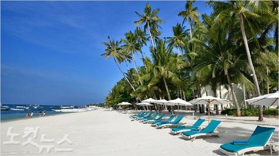 보홀의 때묻지 않은 투명한 비치. (사진=온필 제공)