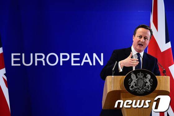 데이비드 캐머룬 영국총리. © AFP=뉴스1