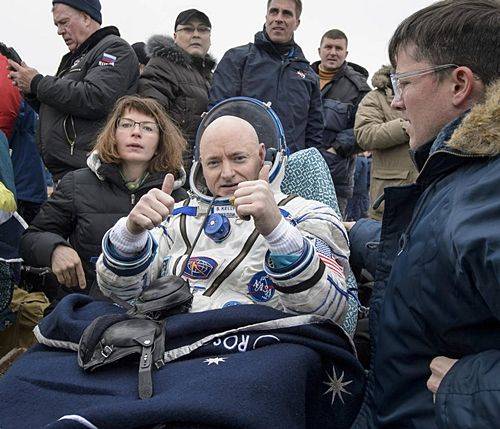 ISS에서 340일 동안 머물던 스콧 켈리가 2일 지구로 돌아왔다. (사진=NASA)