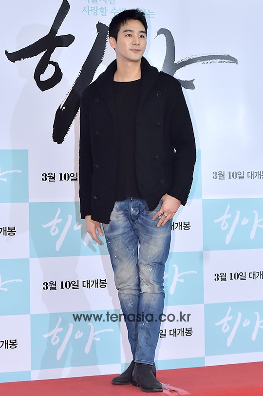 배우 오창석이 ‘히야’ VIP 시사회에 참석하고 있다.