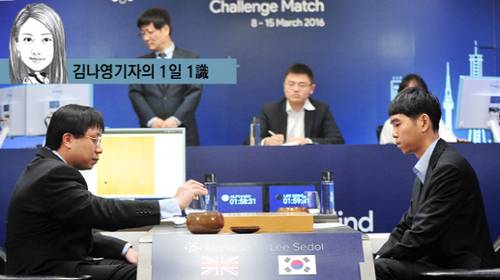 지난 9일 서울 포시즌스호텔에 마련된 특별 대국장에서 이세돌 9단과 알파고의 제1국이 열렸다./사진제공=한국기원