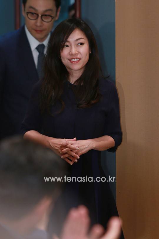 가수 박정현이 제작발표회에 참석하고 있다. (신의목소리)