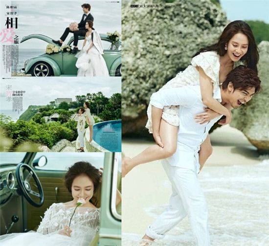 송지효 진백림 사진=중국 장쑤 TV '우리 사랑하기로 했어요' 공식 웨이보 캡처