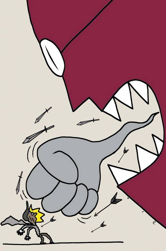 욕설·폭언뿐 아니라 무심코 하는 농담도 듣는이에게는 폭력으로 작용해 정신적·신체적 문제를 일으킨다. [일러스트=강일구]