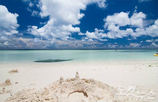 호텔 앞 투몬비치. (사진=괌몰 제공)