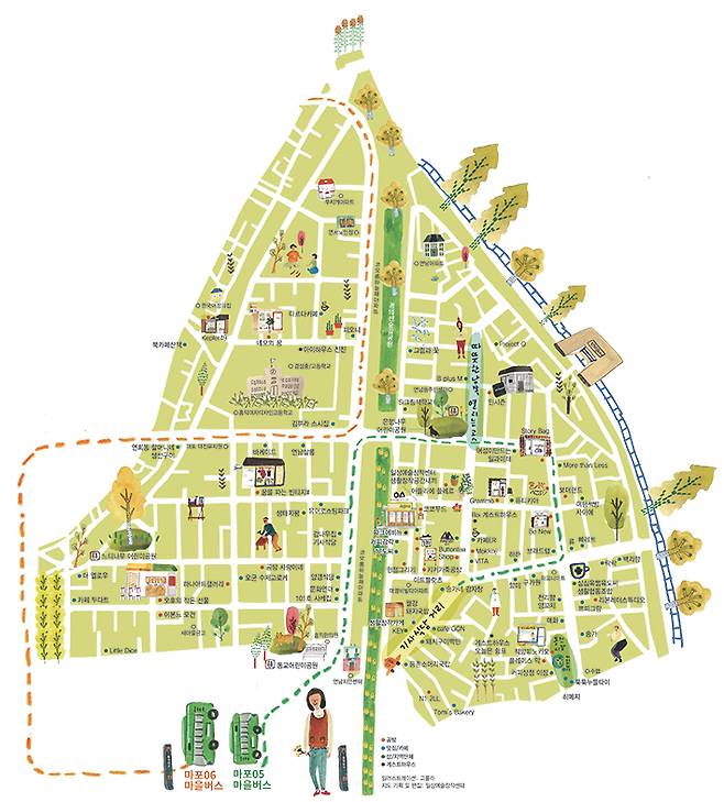 일러스트레이션: 고룰라ㆍ지도 기획 및 편집: 일상예술창작센터