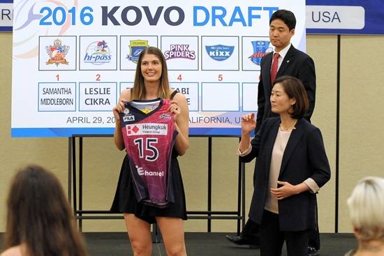 ▲ 타비 러브(왼쪽), 박미희 흥국생명 감독 ⓒ KOVO