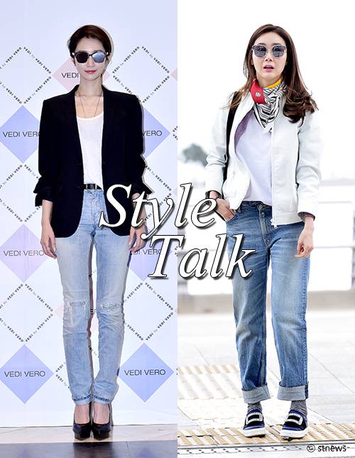 고준희(왼쪽), 최지우