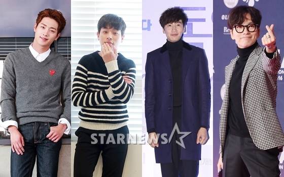 배우 서강준, 박정민, 이광수, 이동휘(왼쪽부터)/사진=스타뉴스
