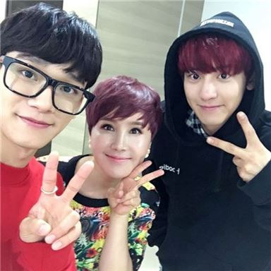 첸 박혜경 찬열. 사진=박혜경 인스타그램