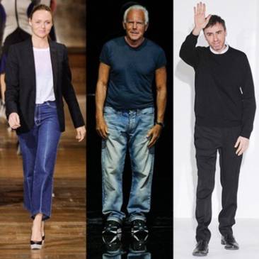 디자이너 스텔라 매카트니, 조지오 아르마니, 라프 시몬스