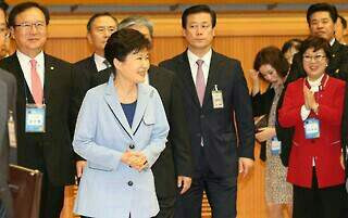 17일 청와대를 방문한 마영애 선교사(오른쪽).