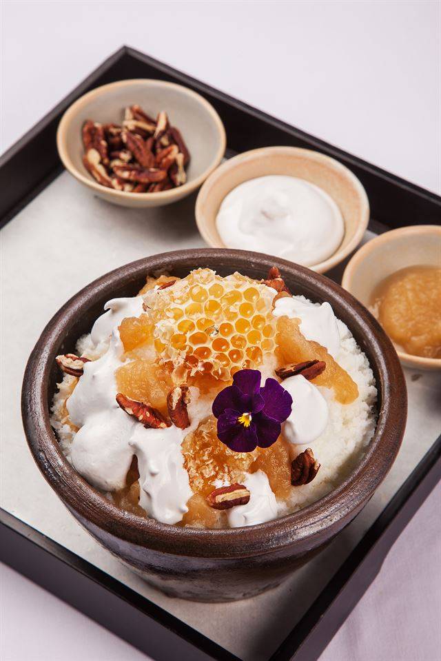 파크하얏트 서울 '더 라운지'의 허니빙수.