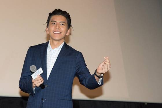 방한한 왕대륙 / 사진=수입사 오드(AUD) 페이스북