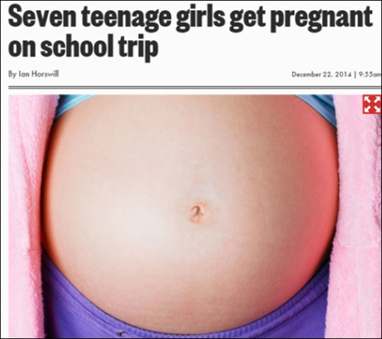 임신초기증상과 주의사항이 화제가 되고 있다. 뉴욕 포스트 홈페이지 캡처.