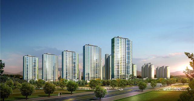 ‘김해 율하2지구 원메이저’  조감도. 현대건설 제공