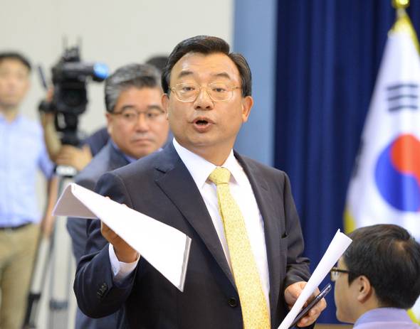 이정현 전 청와대 홍보수석. 한겨레 자료사진