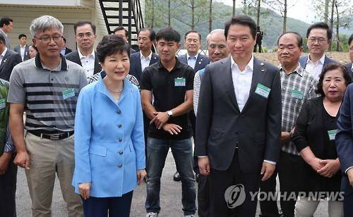 박근혜 홍천/사진=연합뉴스