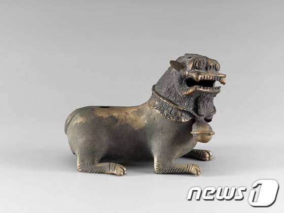 청동 사자 모양 향로 (사진=국립중앙박물관)