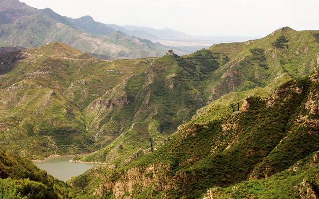 중국 오악 중 북악에 해당하는 항산.